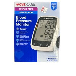 CVS Health Series 600 Upper Arm Blood Pressure Monitor Bluetooth Accurate